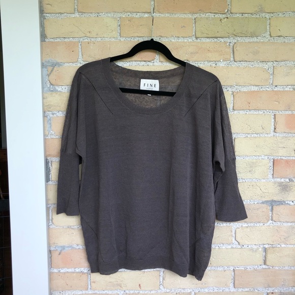 FINE PARIS Brown Sweater